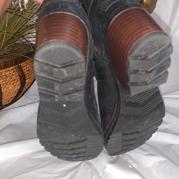 SOREL Black Cate Buckle Waterproof Leather Boots Size 8 - Picture 10 of 13